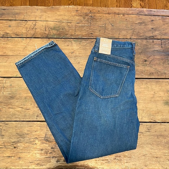 NWT Madewell Baggy Straight Jeans - Picture 2 of 3